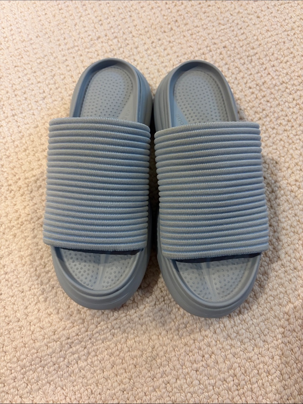 Rag and Bone  Slide Sandals in Light Blue - Comfortable Pool & Casual Wear